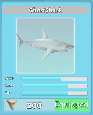 Ghost Shark Roblox Shark Bite Wiki Fandom - shark attack roblox game