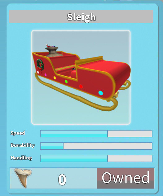 Sleigh Roblox Shark Bite Wiki Fandom - roblox sharkbite codes for boats