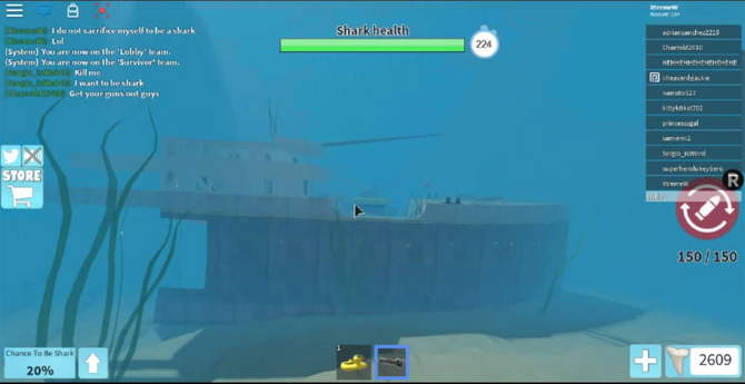 Sunken Titanic Easter Egg Roblox Shark Bite Wiki Fandom - where is the treasure chest in shark attack roblox