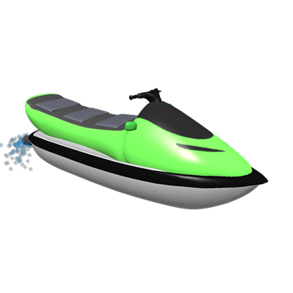 Green Jetski Roblox Shark Bite Wiki Fandom - roblox jailbreak jet ski glitch