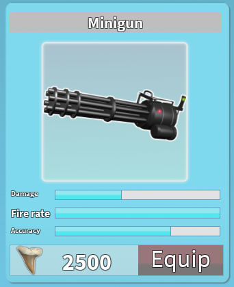 Minigun Roblox Shark Bite Wiki Fandom - minigun roblox shark bite wiki fandom roblox sharkbite codes 2021 Minigun Roblox Shark Bite Wiki Fandom - roblox sharkbite codes 2021