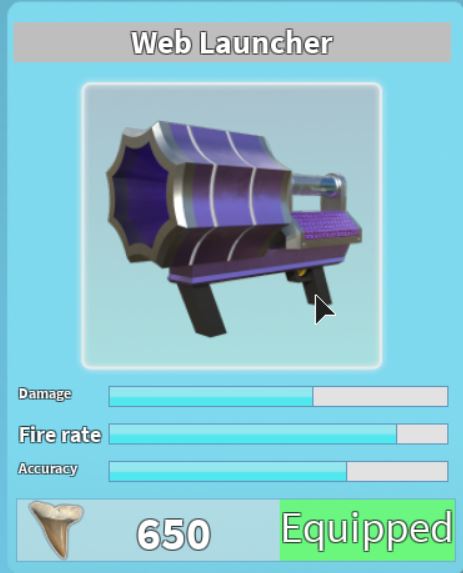 NERF Roblox Sharkbite: Web Launcher Rocker Nerf Blaster with 2 Roblox Nerf  Rockets