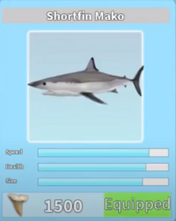 Shortfin Mako Roblox Shark Bite Wiki Fandom - shark attack roblox codes