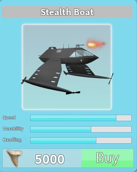 Stealth Boat Roblox Shark Bite Wiki Fandom