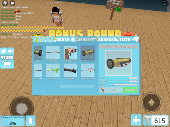 Category Weapon Roblox Shark Bite Wiki Fandom - minigun noob d roblox