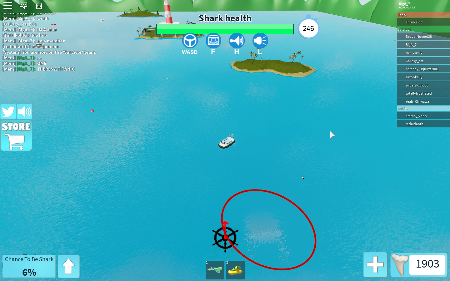 Sunken Titanic Easter Egg Roblox Shark Bite Wiki Fandom - roblox britannic wreck map