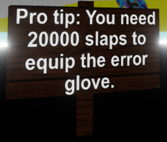 2023 Roblox How to Get the Error Glove in Slap Battles game