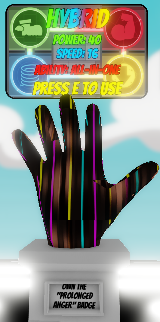 Sad Spongebob glove, The Fanmade Gloves of Slap Battles Wiki