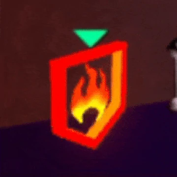 emblema de fuego severo