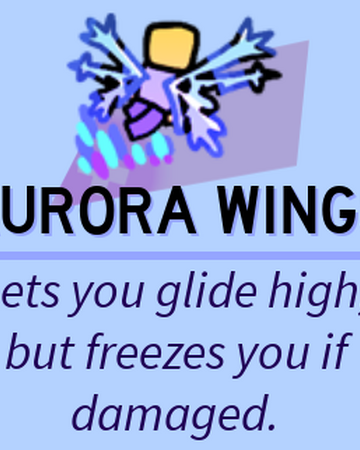 Aurora Wings Roblox Super Bomb Survival Wiki Fandom - roblox how to wear 2 wings