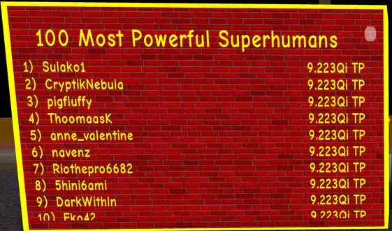 Updated Leaderboards Roblox Super Power Training Simulator Wiki Fandom - solar saber leaderboards roblox