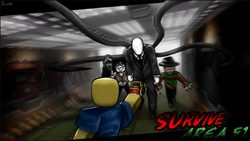 area 51 slenderman and his army of weeping angels! - Roblox