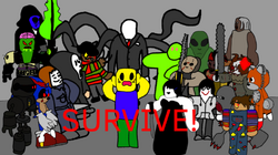 area 51 slenderman and his army of weeping angels! - Roblox