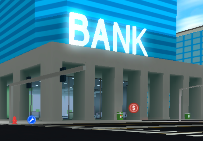 Bank Roblox The Mad City Wiki Fandom - how to rob the bank in roblox mad city