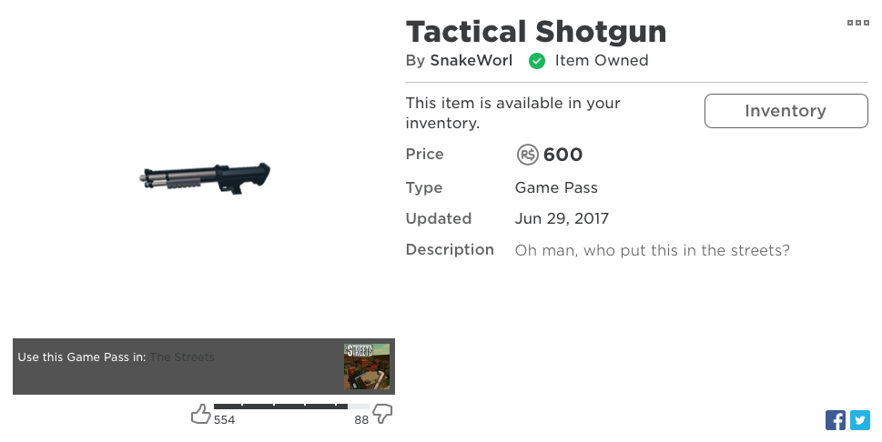 Tactical Shotgun Game Pass Roblox The Streets Ideas Wiki Fandom - roblox gun game pass