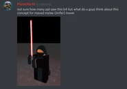 The early concept of the Knifer's level 5 design.