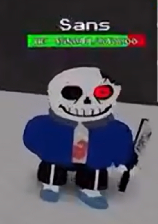 You defeat horror sans! - Roblox