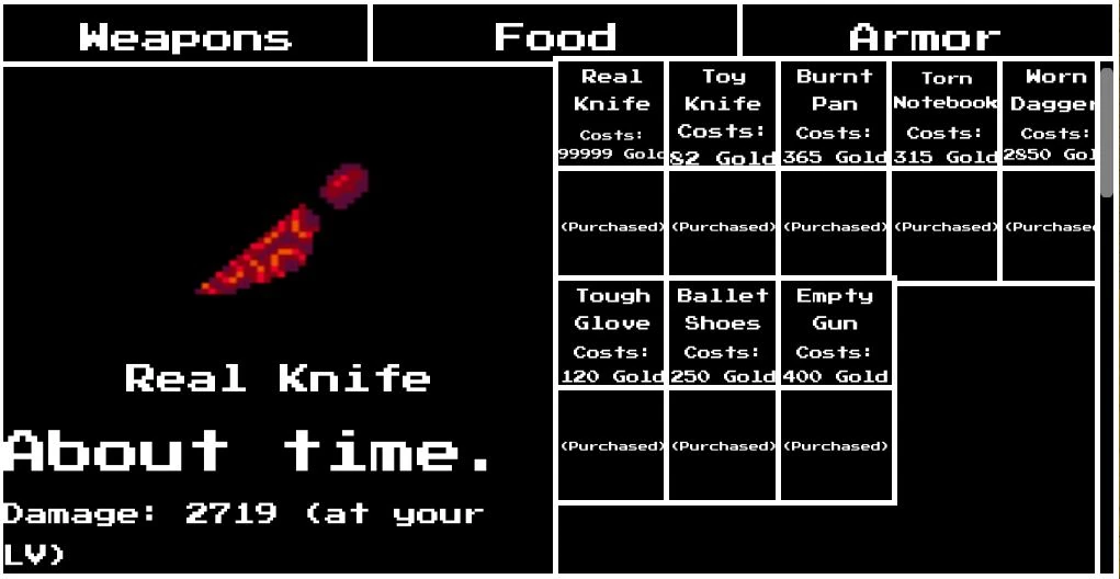 Weapons Roblox Undertale Monster Mania Wiki Fandom