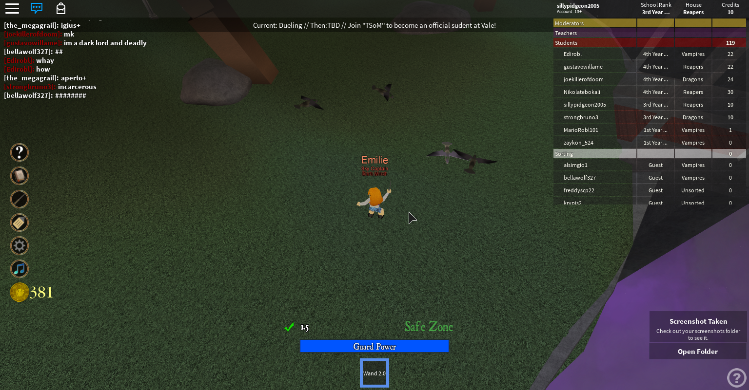 Avem Roblox Vale School Of Magic Wiki Fandom - roblox vale school of magic how to fly