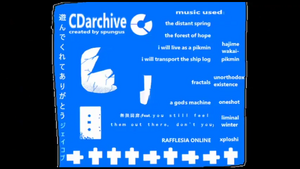 The beta end screen. Morse code below translated as: BYE.