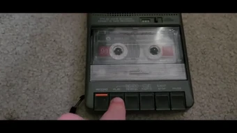 Jacob turns on the recorder