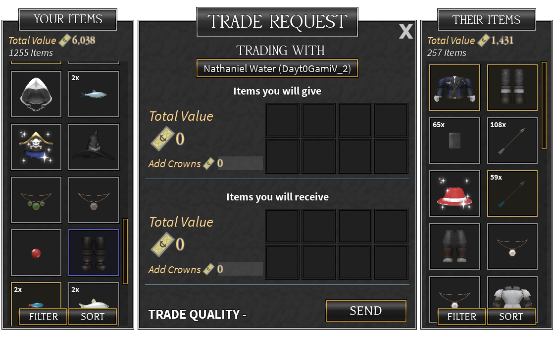 Trade System, Roblox Wiki