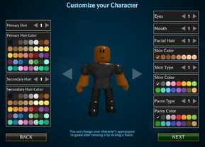 Character Creation Roblox World Of Magic Wiki Fandom - how do you change your character in roblox