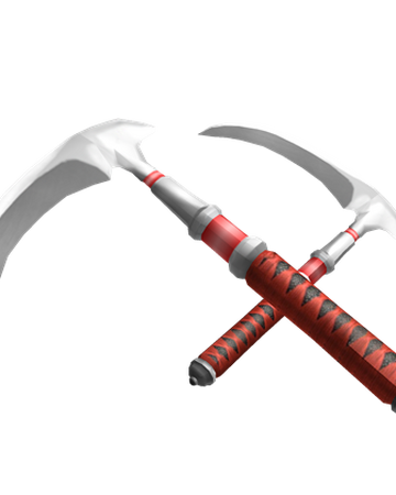 Catalog Dual Wield Ninja Scythes Roblox Wikia Fandom - roblox dual darkheart code