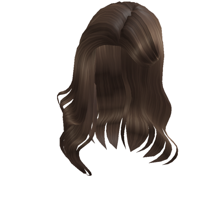 Wavy Side Part - Roblox  Cabelo castanho, Cabelo castanho liso