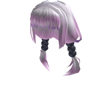 Catalog Dragon Pigtails In White To Purple Roblox Wikia Fandom - pigtails roblox id