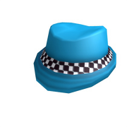 Neonbluecheckerboardfedora