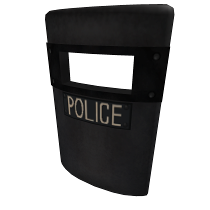 Catalog Police Riot Shield Back Roblox Wikia Fandom - roblox riot shield code