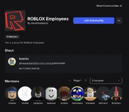 RobloTim group shouting in the "Roblox Employees" group "WHAAAASSSSSSUUUUUUUUUPPPPPPP".[7]