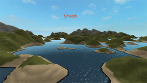 A screenshot showing off the modern Terrain.