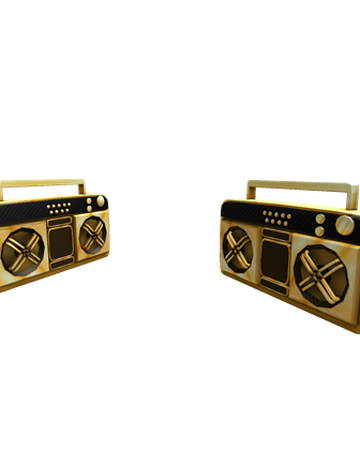 Catalog Dual Golden Super Fly Boomboxes Roblox Wikia Fandom - new rules roblox boombox code