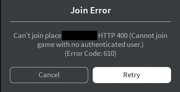 Error Code 610-2