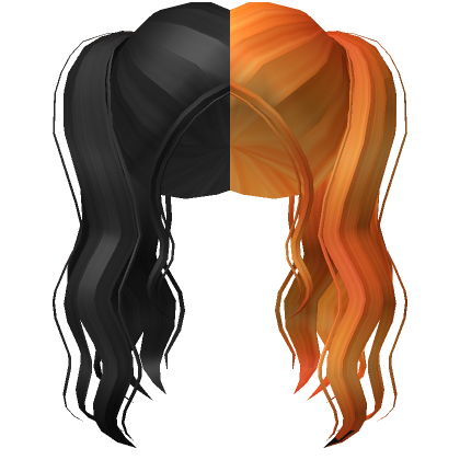 Halloween Ponytail Blonde & Orange - Roblox