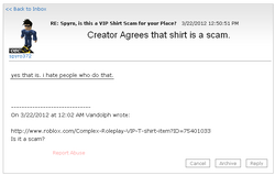 Scam, Roblox Wiki