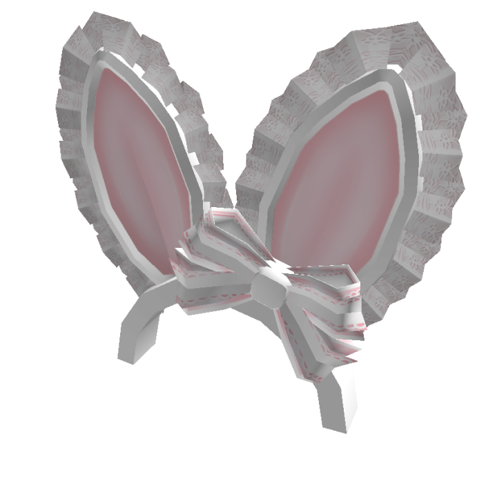 Lovely Lace Bunny Ears In Pink Roblox Wiki Fandom - bunny ear hair roblox
