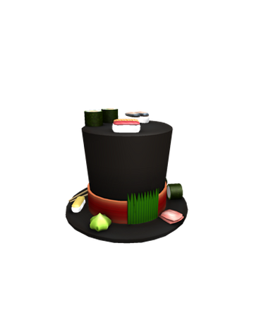 Catalog Sushi Top Hat Roblox Wikia Fandom - green robux top hat toy code