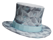 White Sparkle Time Top Hat