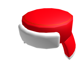Red hat with ear flaps outlet
