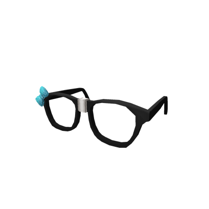 Broken Teal Bow Glasses Roblox Wiki Fandom - glasses roblox code