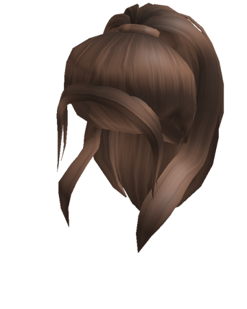 Catalog Brown Half Up Ponytail Roblox Wikia Fandom - long brown hair cheap roblox