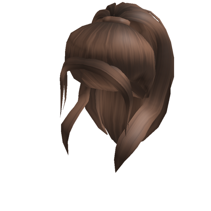 Catalog Brown Half Up Ponytail Roblox Wikia Fandom - brown roblox ponytail