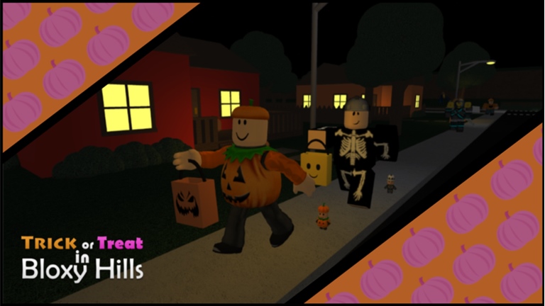 Trick Or Treat In Bloxy Hills Roblox Wiki Fandom - halloween trick or treat roblox