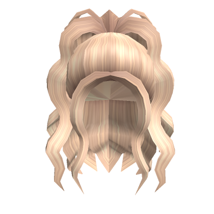 Curly iconic hair for iconic people in blonde - Roblox