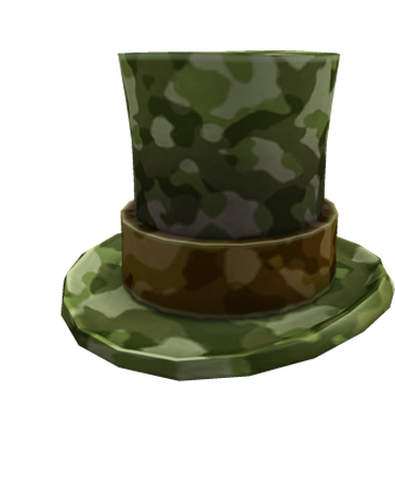Camouflage Top Hat Roblox Wiki Fandom - camouflage hat roblox