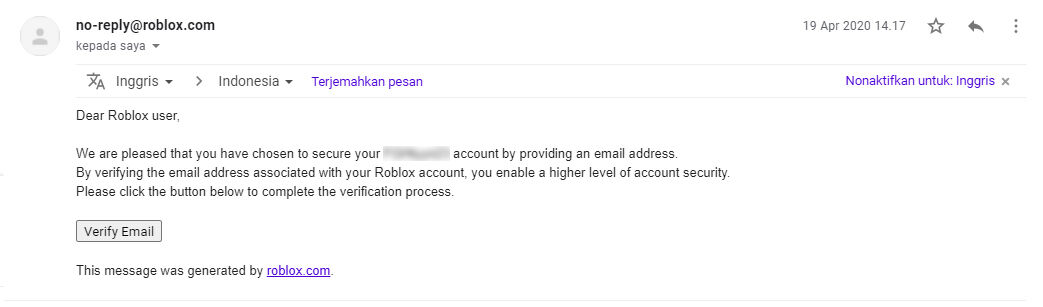 Email Verification Roblox Wiki Fandom - how to verify your account on roblox
