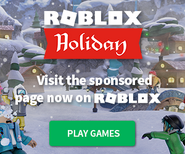 The third ad for the Roblox Holiday 2017 event.